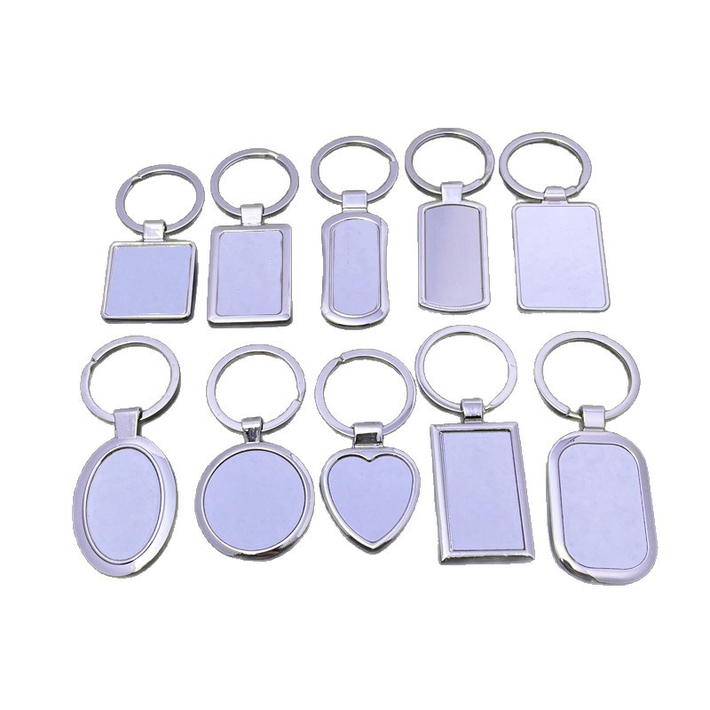 Llavero de Aleación de Zinc, Placa de Aluminio para Sublimación, Colgante para Fotos, Llavero Metálico, Pequeño Obsequio, Regalo Promocional