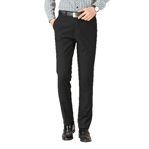 Men's Professional Tailored Spring and Autumn Trousers Leisure Men's Clothing Youth Work Formal Business Suit Black