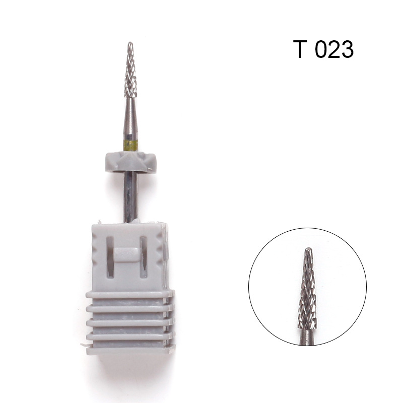 Clavo de acero de tungsteno ruso cabeza de molienda de uñas máquina de pulir removedor de uñas tratamiento frontal esférico exfoliante cabeza de molienda en stock