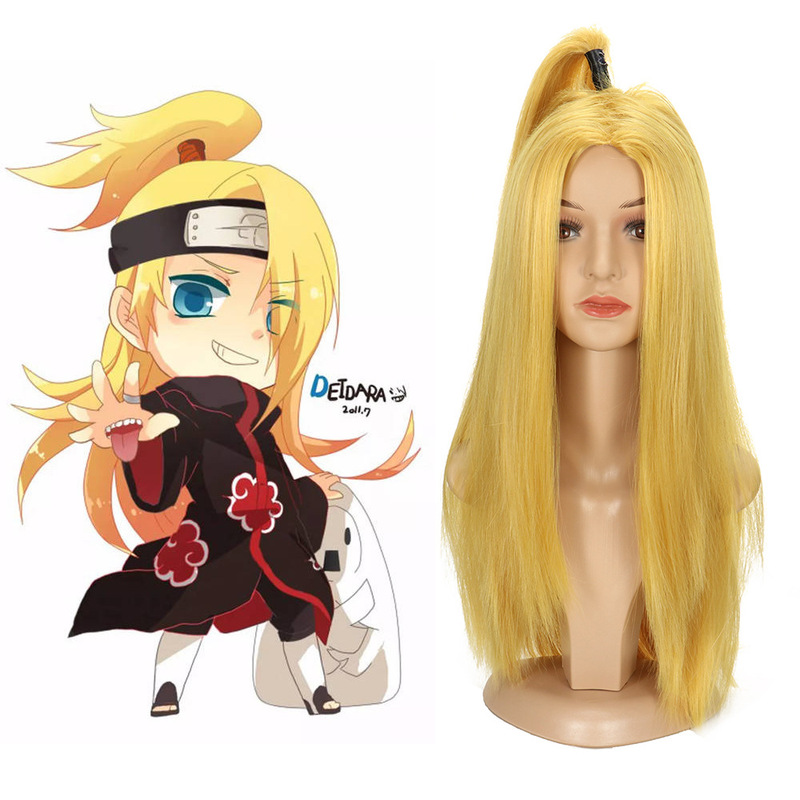 Anime Wig Naruto Dedala/Silver Soul Laidao and Golden cosplay Wig