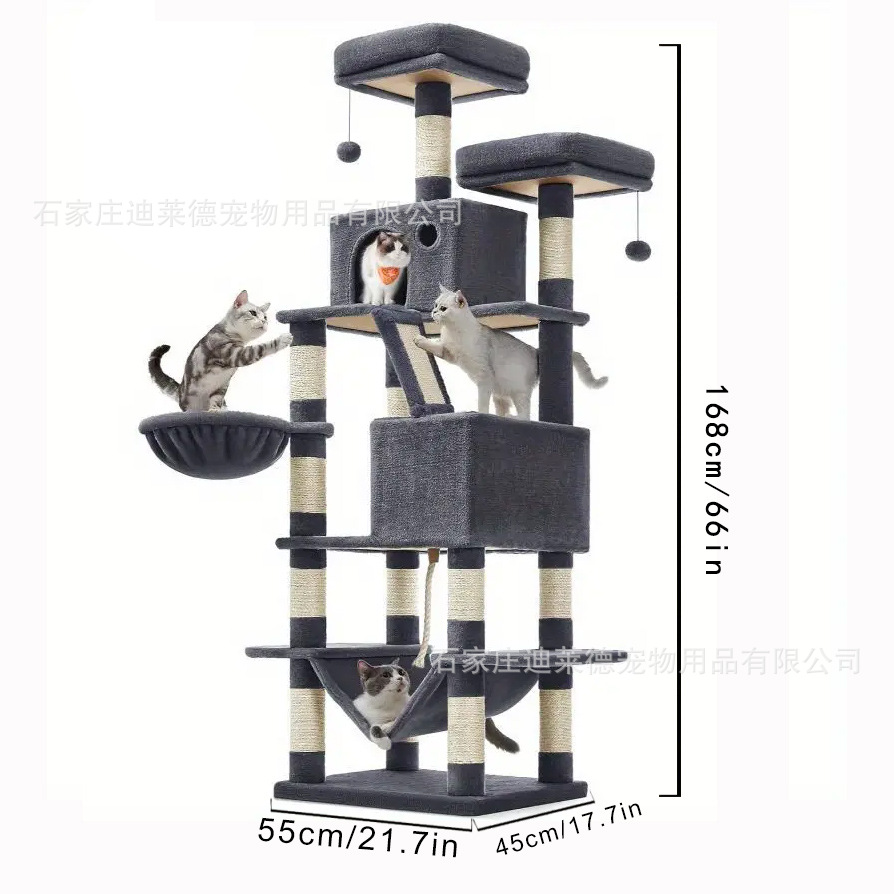 Temu etiqueta gratuita para gatos grandes, estantes de gatos especiales, estantes de gatos de alto nivel, no ocupando espacio, árboles de gatos, ventas transfronterizas calientes