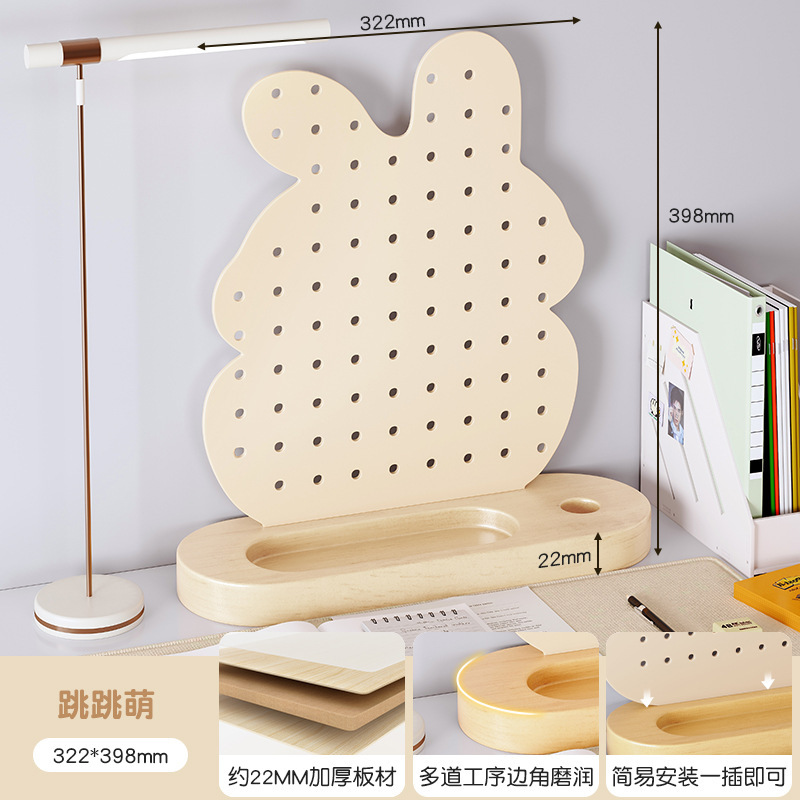 Escritorio, agujero, tablero, estante, vertical, sin perforación, hogar, escritorio de aprendizaje para niños, estación de trabajo, almacenamiento y acabado de escritorio