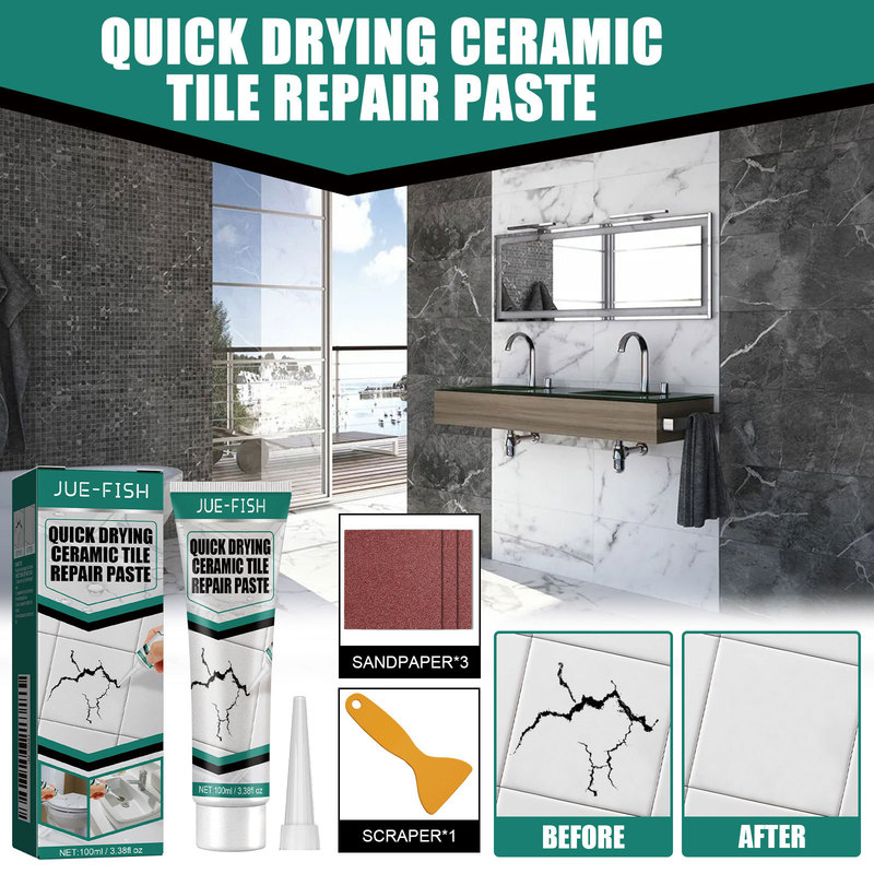 Jue Fish Tile Filling Paste Crack Gap Adhesive Bonding Tile Marble Bathtub Furniture Filling Paste