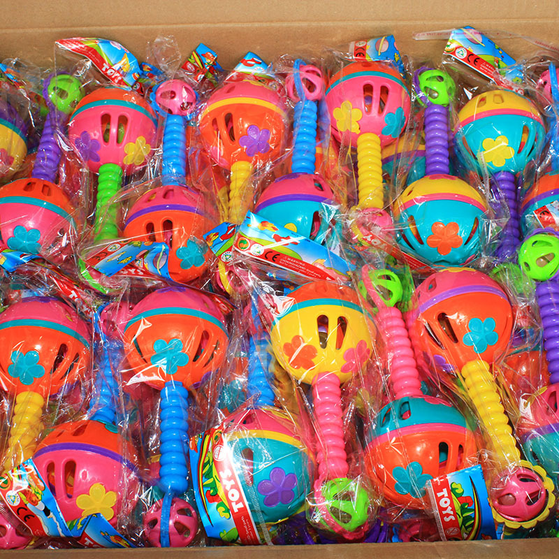 Children's toy bag rattle baby hand-held Bell rattle hand-cranked Bell gift 2 yuan store department store wholesale