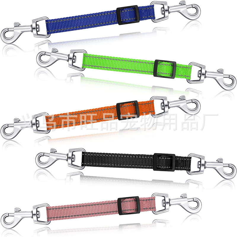 Factory direct supply pet extension rope reflective pet extension with double hook rope luminous adjustable pet rope binding rope Factory direct supply pet extension rope reflective pet extension with double hook rope luminous adjustable pet rope binding rope