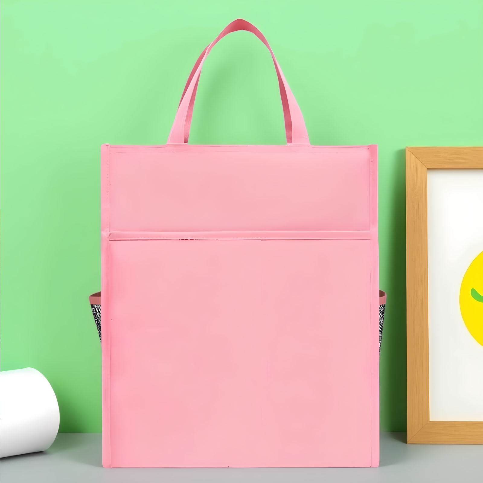 Bolsa de archivos portátil con cremallera bolsa de información A4 bolsa de libro de aprendizaje clase de entrenamiento tutorial bolsa maletín impresión logo