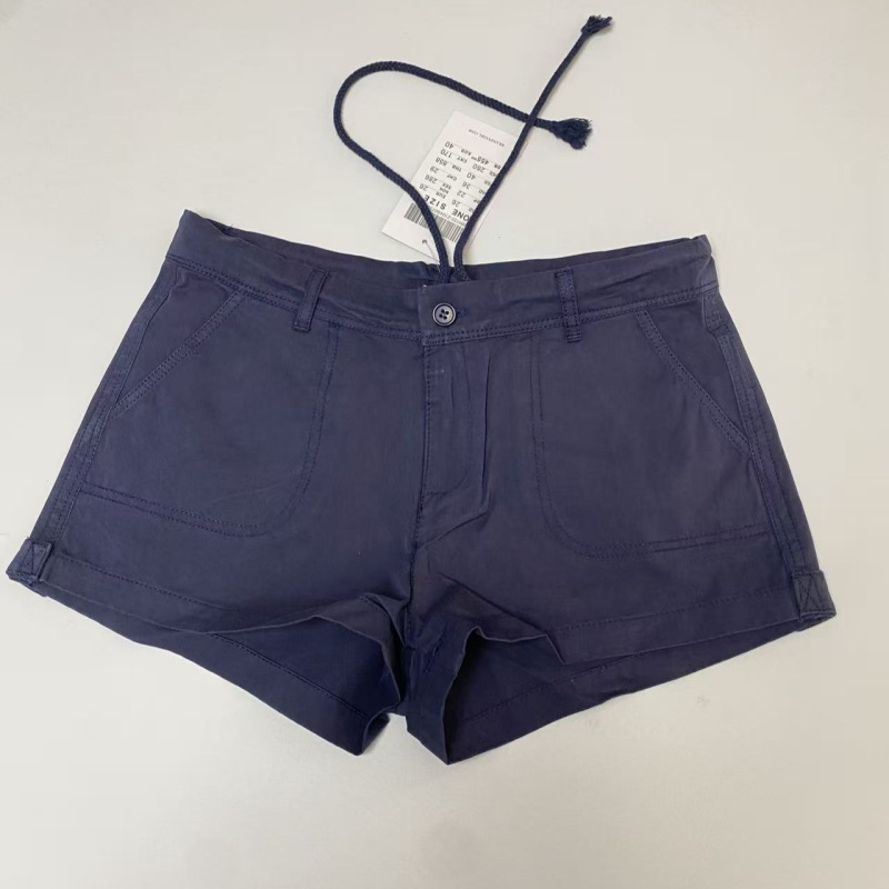Bm Style Black Low-Waist Pocket Shorts for Women New Summer Versatile Slimming Hot Girl Wide-Leg Shorts Hot Pants Bm Style Black Low-Waist Pocket Shorts for Women New Summer Versatile Slimming Hot Girl Wide-Leg Shorts Hot Pants