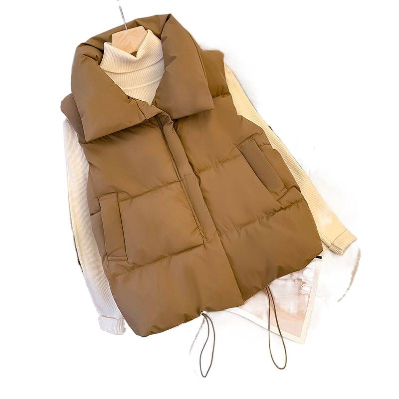 外穿棉服马甲短款洋气2025新款秋冬韩版加厚背心无袖坎肩外套女潮|undefined