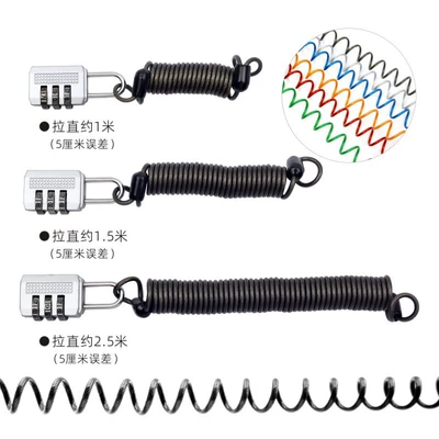 Rubber-coated spring steel wire rope — Helmet lock