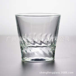 现货威士忌酒杯旋纹威士忌杯家用玻璃杯子欧式烈酒杯创意调制酒杯