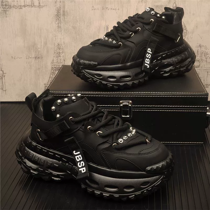 Модные брендовые модные туфли для папы с заклепками из натуральной кожи, дышащая износостойкая повседневная обувь, универсальная легкая роскошная весенняя спортивная мужская обувь