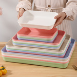 加深厚托盘创意家用收纳客厅小吃水果托盘长方形点心盘果盘沙拉盘