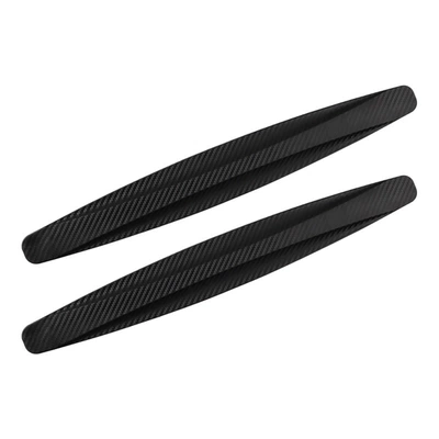 Car Front and Rear Bumper Anti-Collision Strips Carbon Fiber Pattern Protective Strips Anti-Scratch Strips Body Scratch Decorative Protection Stickers (Qapı və bamper qoruyucu zolaqlar) - carbon-fiber-black-opp-bag-2-pieces