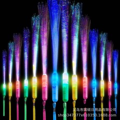クロスボーダー人気カラーファイバースティック36cmイベントパーティー用品コンサート応援LEDフラッシュファイバースティック出店