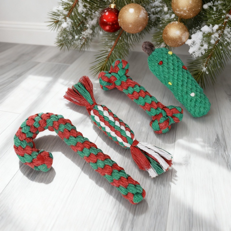 Juguete de Cuerda para Perros de Cuerda de Algodón Interactivo, Resistente a Mordeduras