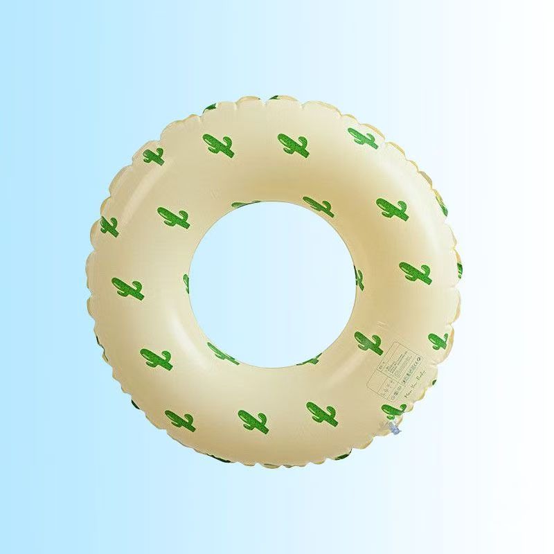 Nuevo anillo de natación para padres e hijos red retro doble bolsa de aire bajo la axila verde engrosado anillo flotante inflable al aire libre