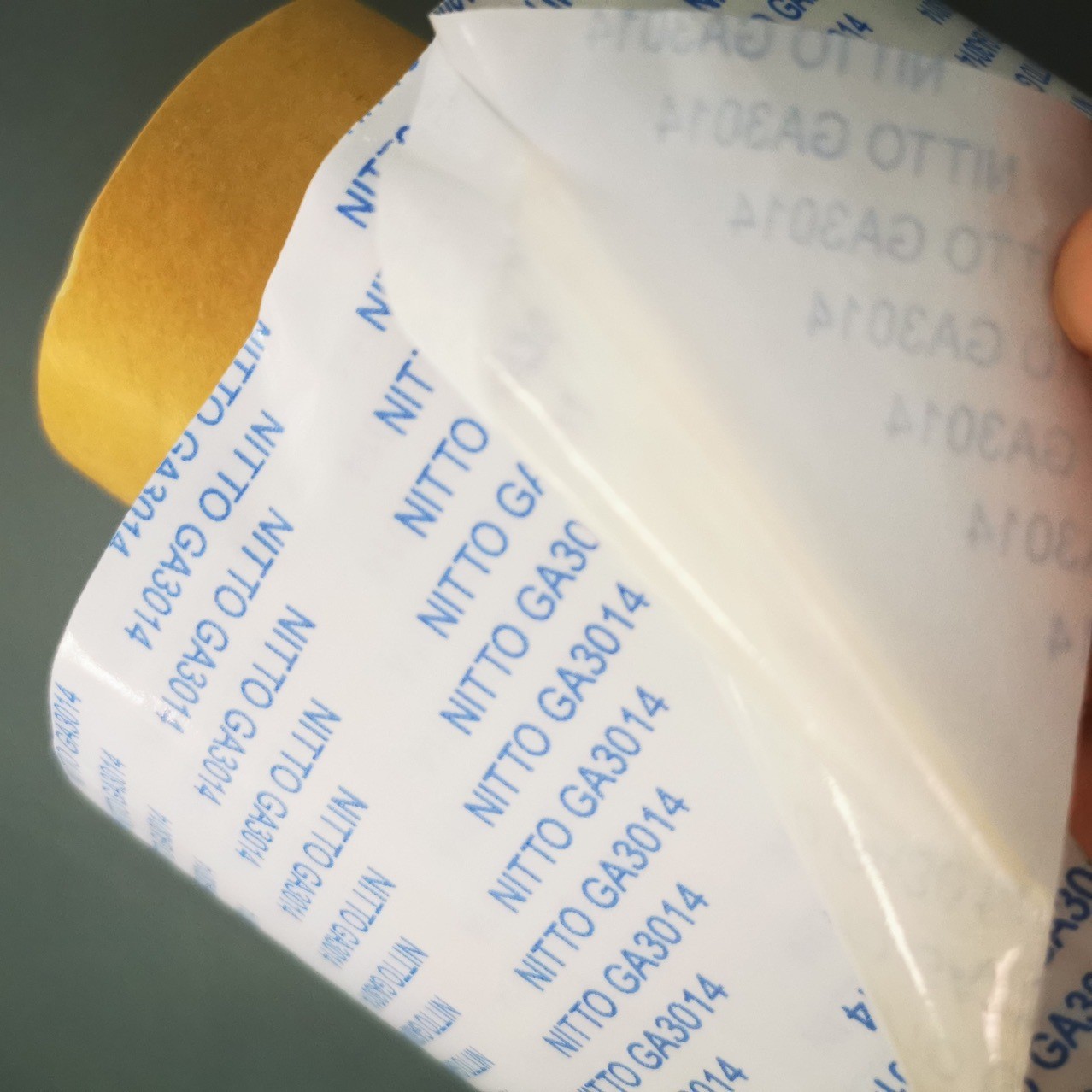 日东GA3014无纺布基材高粘性白色双面胶带 塑胶板铭板粘接 可模切