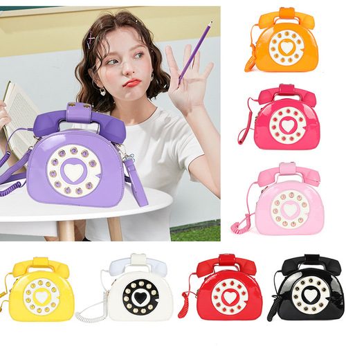  New Amazon AliExpress European and American Fashion Creative Cute Funny Personalized Simulation Phone Crossbody Bag