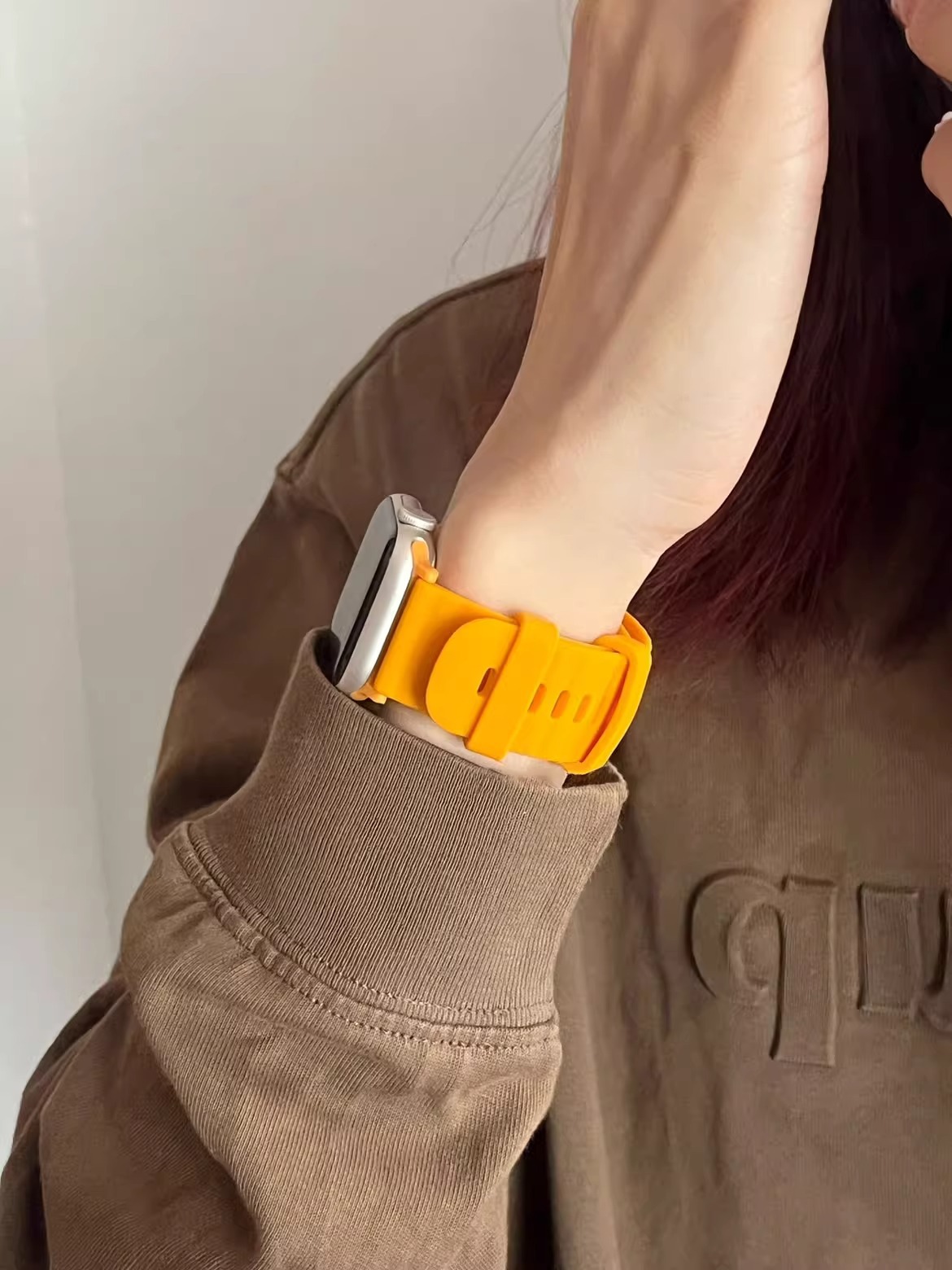 Adecuado para Apple Watch s8 correa de silicona de sentido avanzado nuevo iwatch10seultra9 creativo persianas SE