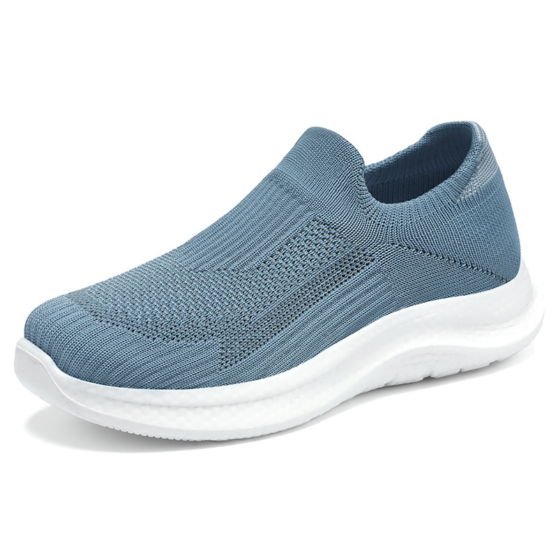 Zapatos de mujer de verano nuevo estilo versátil suela suave cómodos zapatos de madres de mediana edad superficies de malla transpirables no cansados pies casuales zapatos individuales