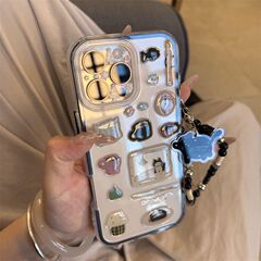 かわいい黒猫ステッカーチェーン Huawei 社 mate60pro 携帯電話ケース P70/P60/P50 新しい mate70pr に適しています