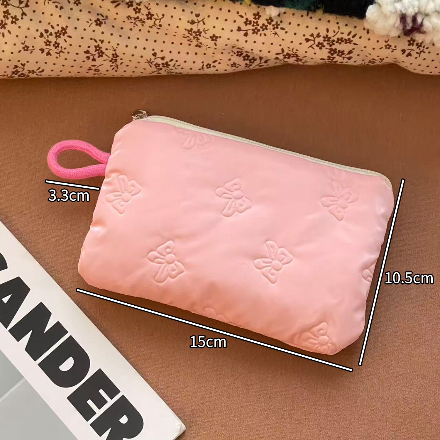 2025 nuevo bolso de maquillaje portátil diamante plata amor bolso de mano bolsa bolsa de cambio bolsa de higiene