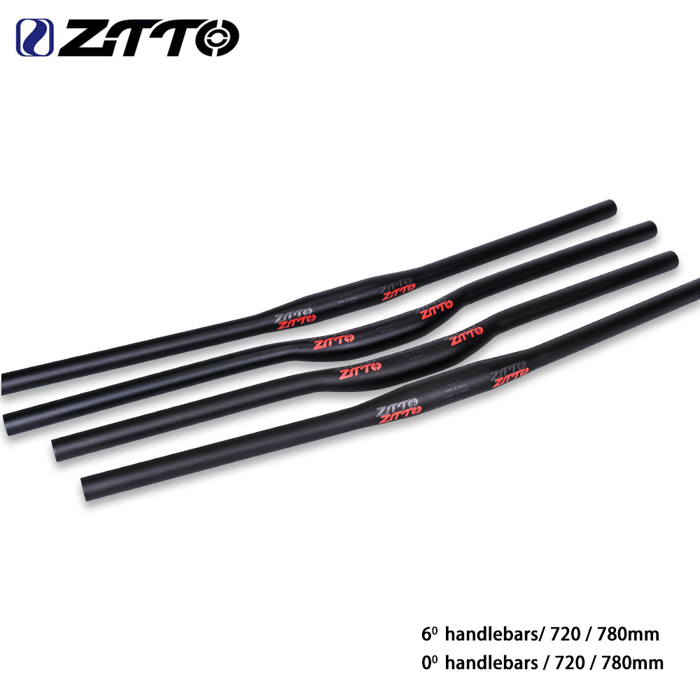 ZTTO venta caliente transfronteriza manija de bicicleta de montaña alargada 31.8MM manillar recto negro manillar de aleación de aluminio