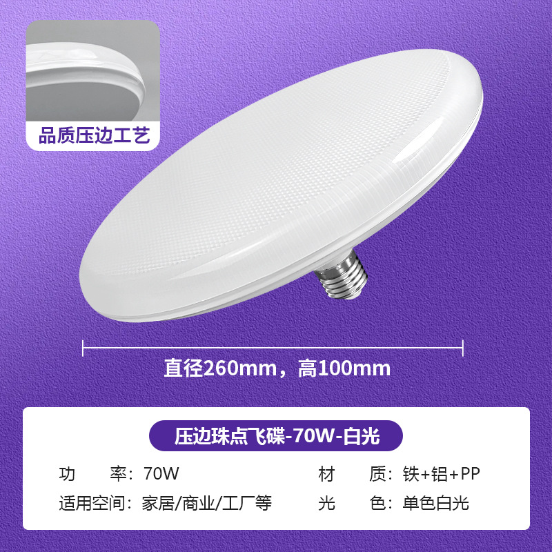 Fabricante personalizado LED lámpara de disco volador super brillante tornillo doméstico impermeable lámpara de ahorro de energía lámpara de alta potencia lámpara de iluminación