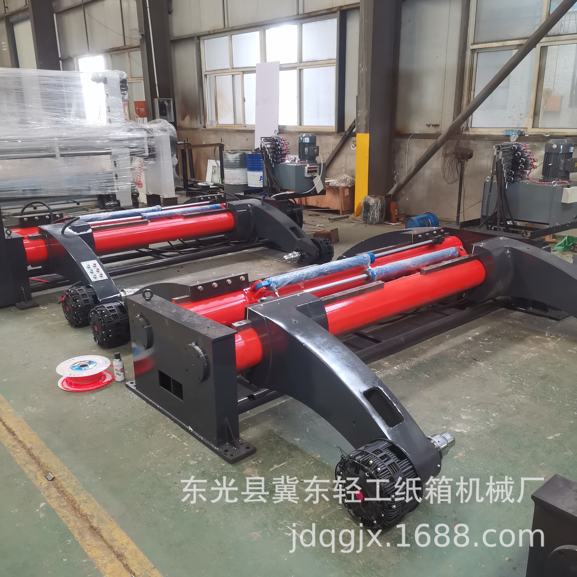 瓦楞纸板生产线无轴双臂液压原纸支架   纸箱包装机械2.5吨上纸架