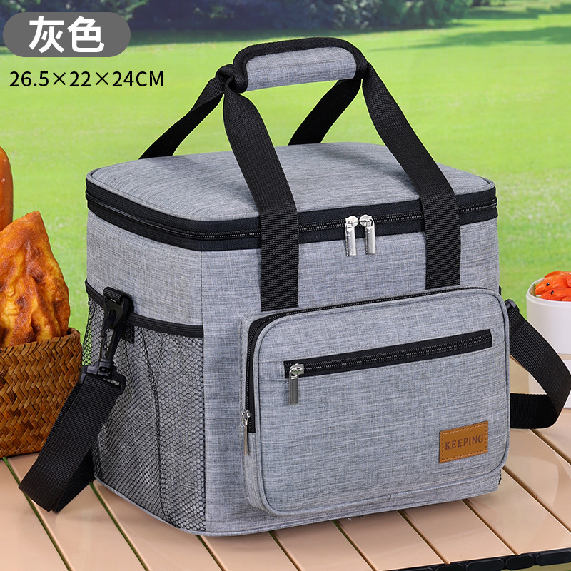 Bolsa de aislamiento de alimentos calientes de Amazon, bolsa de hielo para automóvil de gran capacidad, bolsa de almuerzo gruesa impermeable, bolsa de picnic al aire libre