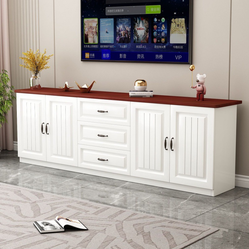 High Modern Simple Special Price All Solid Wood Tv Cabinet Floor Cabinet Combination Storage Cabinet Living Room Bedroom Floor Combination