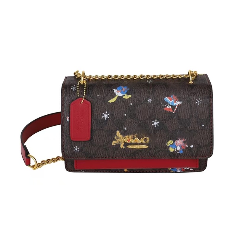 25年に爆発した高級感ファッションに合わせてオルガンバッグの女性bagsが国境を越えてカバーしたプリントチェーンのシングルショルダーバッグ|undefined