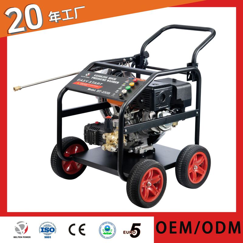 200-250Bar Gasoline High-Pressure Washer Car Washing Machine Commercial Crankshaft Copper Pump Head Household Large Flow