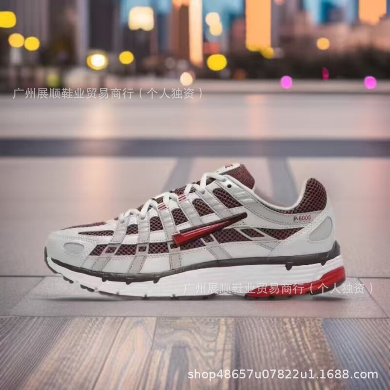 Cross-Border Export Putian Shoes P-6000 Running Retro Wear-Resistant Sports Couple Universal Non-Slip Casual Sports Shoes Cross-Border Export Putian Shoes P-6000 Running Retro Wear-Resistant Sports Couple Universal Non-Slip Casual Sports Shoes