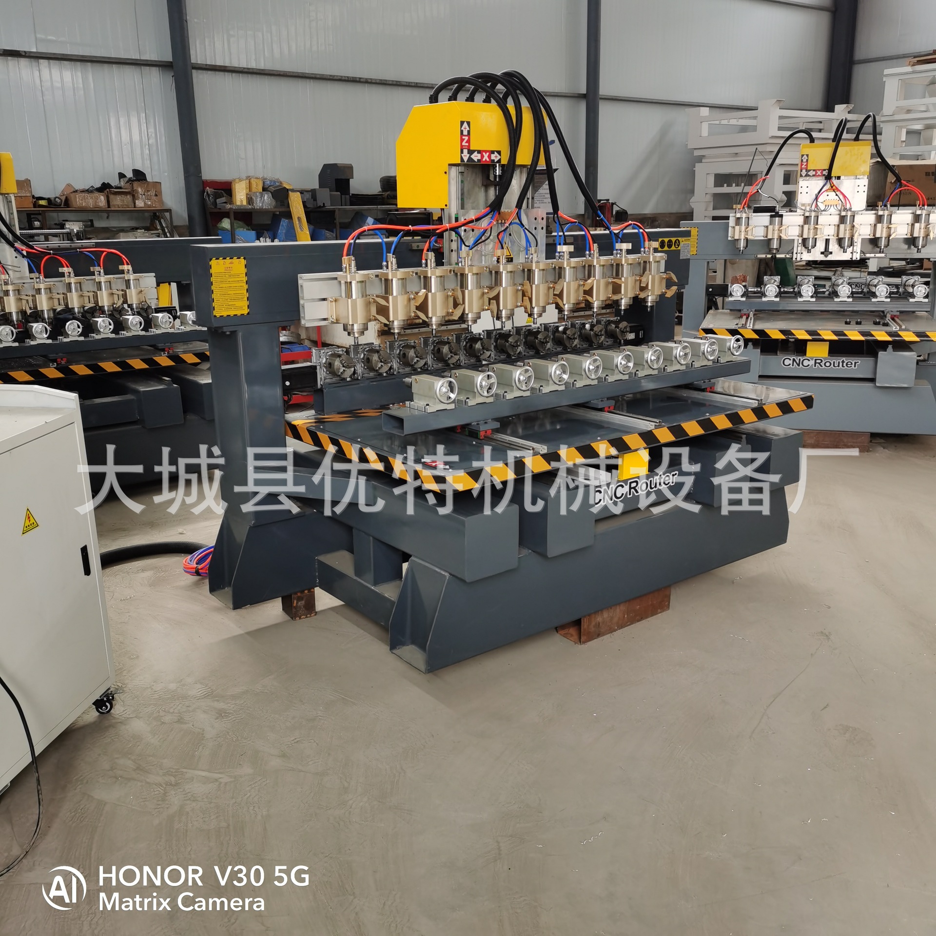 数控四轴立体雕刻机 四头六头十头数控圆雕机木梳雕刻机