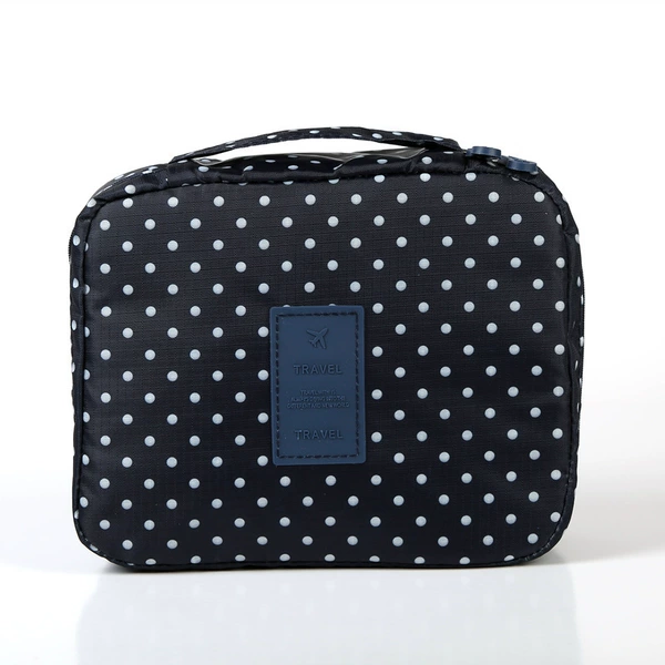 Navy Dot [Square Bag Cosmetic Bag]