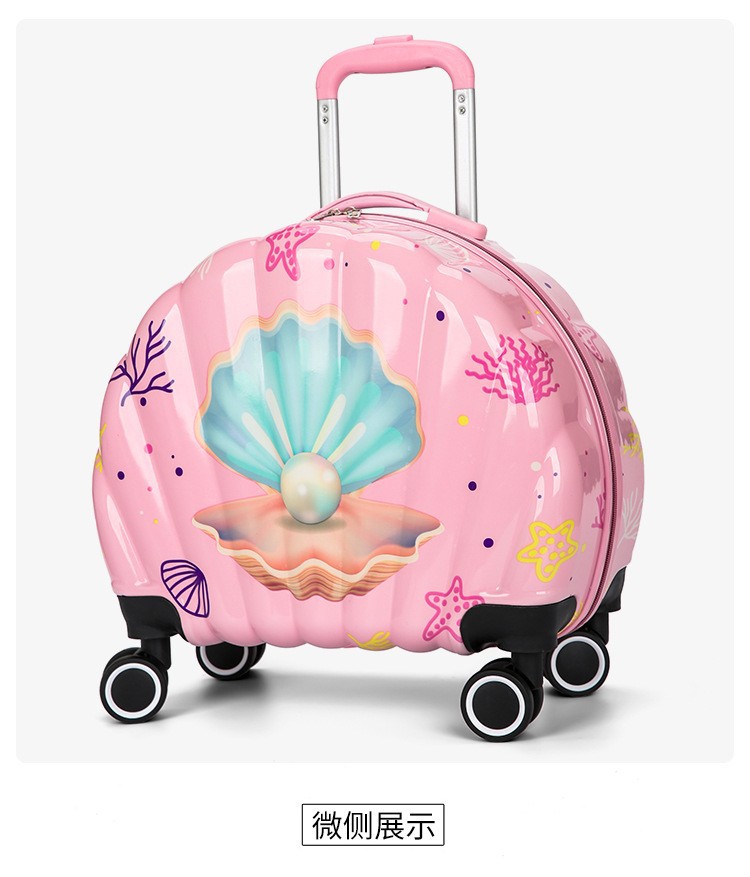 Nuevos niños de dibujos animados equipaje Shell madre bolsa trolley gran capacidad universal rueda maleta fábrica al por mayor