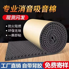 超強力吸音綿防音綿自己接着難燃卵綿KTV生放送録音消音保温綿壁面騒音低減