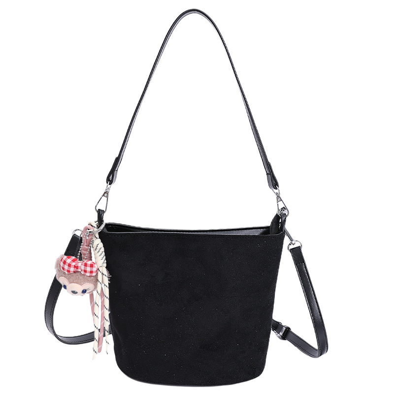 Transfronterizos bolsas de brazo simples para mujeres otoño y invierno 2025 nuevo bolso de cubo de seda multicolor bolso de hombro de viaje mochila