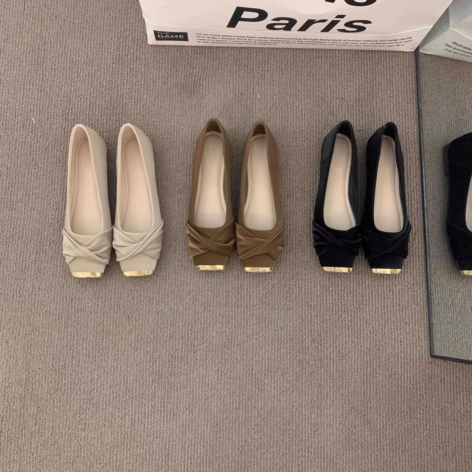 Flat Elegant Gentle High-End Commuter Shoes For Women 2025 New Spring French Square Toe Mary Jane Loafers_vogvips.com