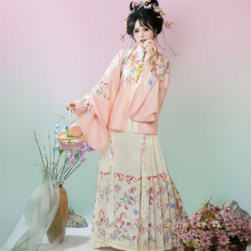 Original Super Fairy-Like Ming Dynasty-Style Hanfu for Women, 2026 New Spring/Summer Horse-Faced Skirt Set, Ming Dynasty Noblewoman Ancient Costume Original Super Fairy-Like Ming Dynasty-Style Hanfu for Women, 2026 New Spring/Summer Horse-Faced Skirt Set, Ming Dynasty Noblewoman Ancient Costume