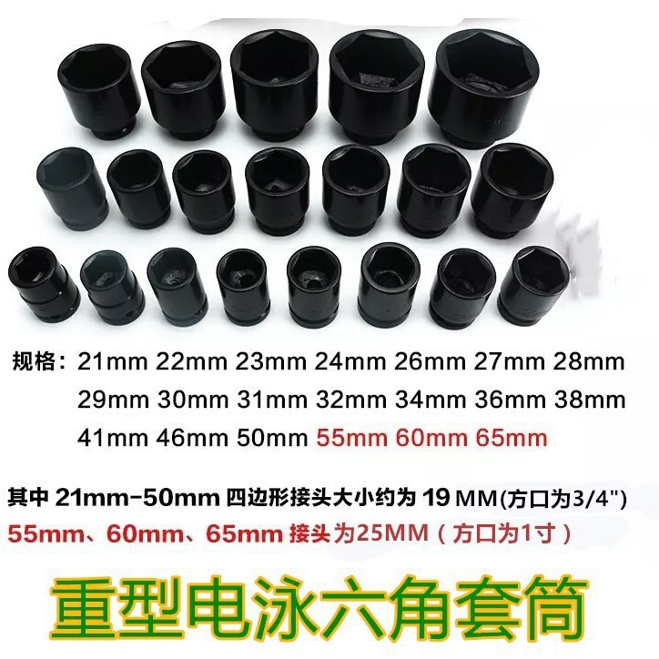 19MM重型电泳六角套筒