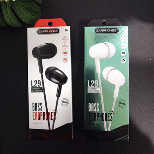 Foreign trade L29 wired 3.5 round hole with microphone headset spot support Android music headset mobile phone to listen to songs