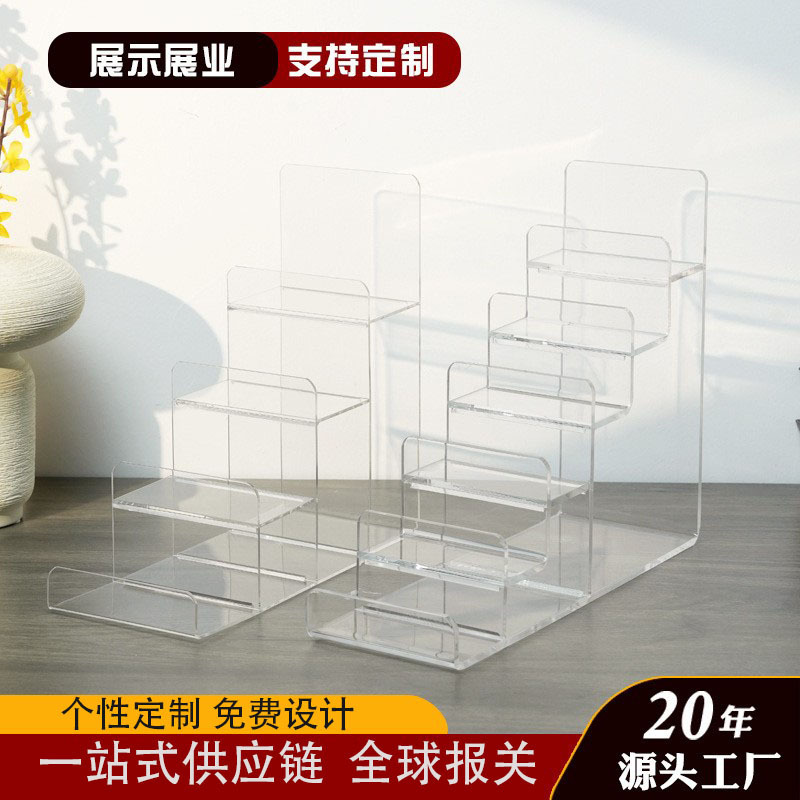 Acrylic Ladder Display Rack Cross-Border Factory Mall Display Props Storage Rack Removable Acrylic Rack Acrylic Ladder Display Rack Cross-Border Factory Mall Display Props Storage Rack Removable Acrylic Rack