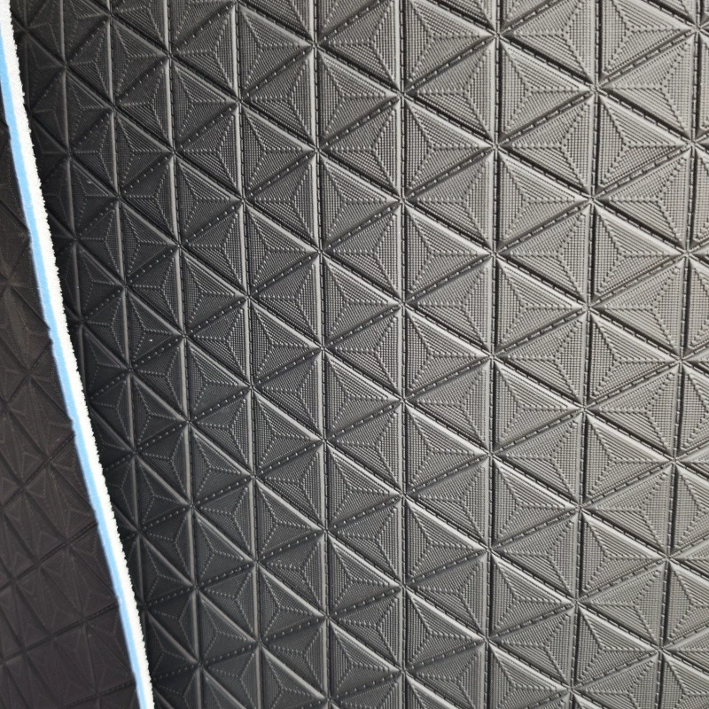 Трансграничный экспорт 5D технологии поглощения цветов, композитной губки из кожи Напа, материала для автомобильных ковриков с настоящим покрытием XPE