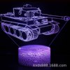 Train, fire tank, bus, LED colorful table lamp, touch creative night light, fire truck, 3D