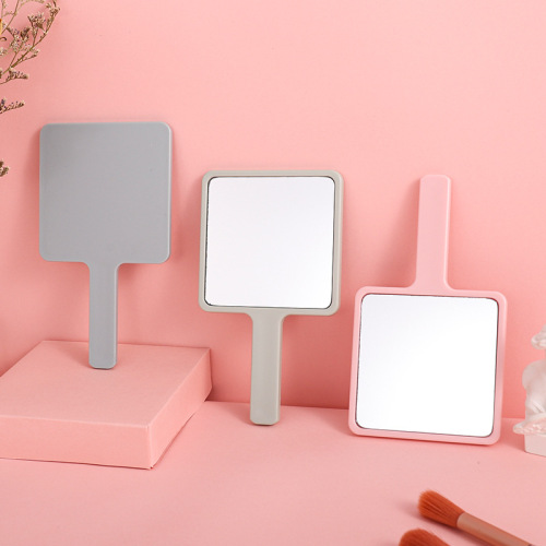 Wholesale High-Definition Makeup Mirror with LOGO Printing, Handheld Handle Mirror, Beauty Makeup Mirror, Advertising Promotional Gift Mirror