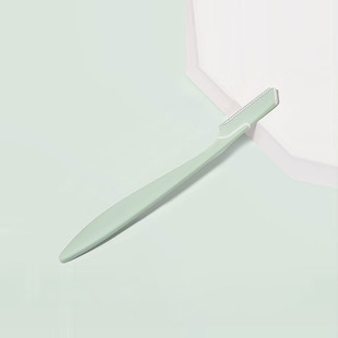 Qifei eyebrow scraper straight handle anti-scratch safety mesh macro eyebrow trimmer beginner eyebrow trimmer independent packaging