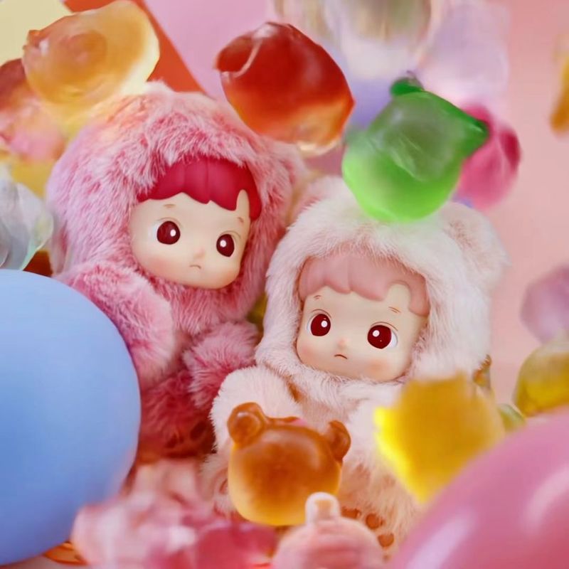外贸HACIPUPU小熊软糖系列搪胶毛绒挂件盲盒潮流周边手办摆件批发|undefined