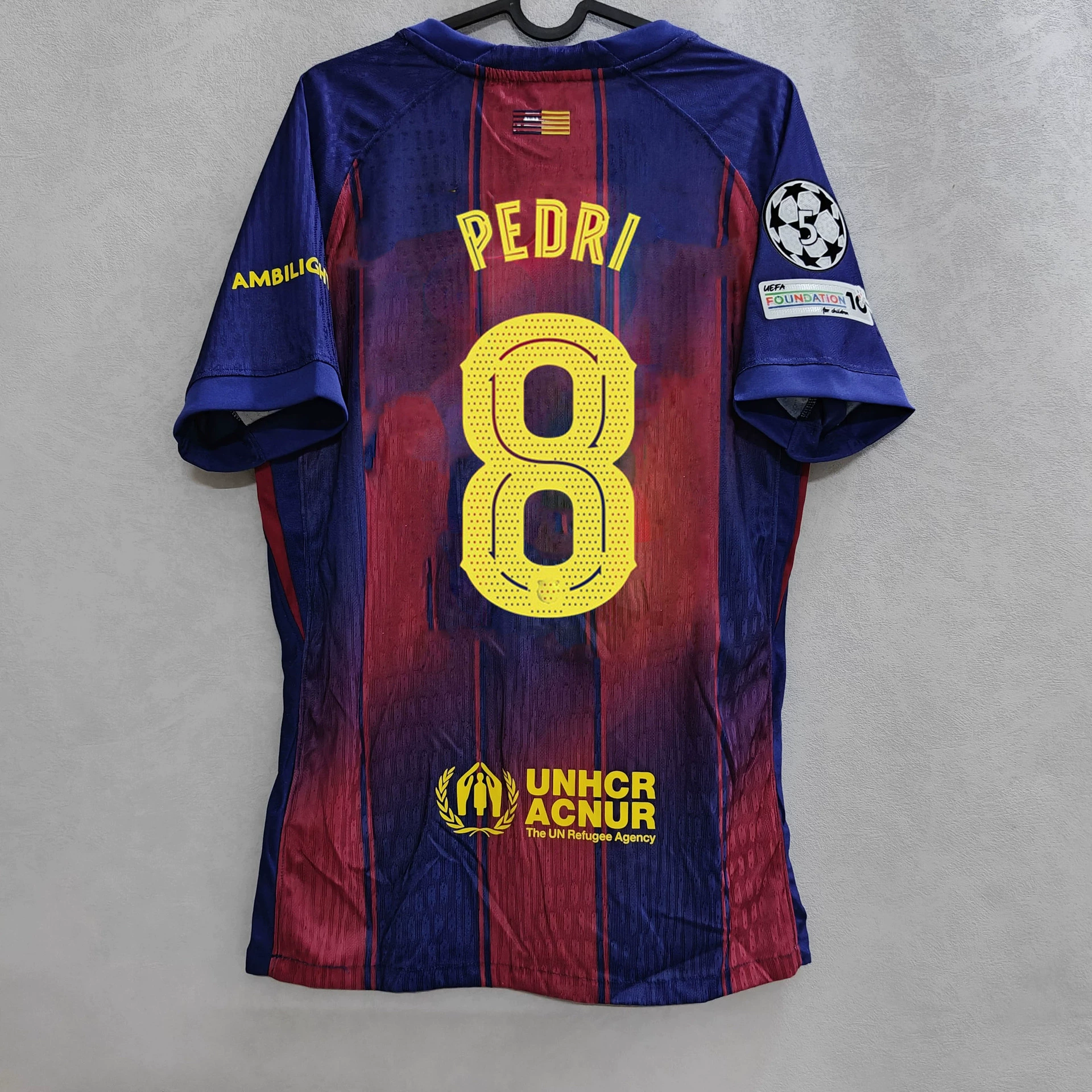 Игровая футболка Barcelona player version, домашняя и выездная, с возможностью нанесения номера, размеры S–2XL